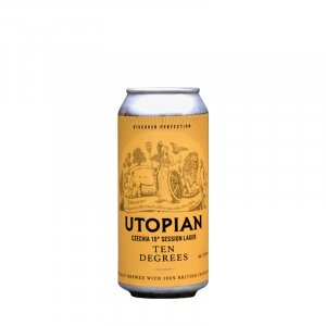 Utopian Brewing  Ten Degrees Czechia 10° Style Session Lager - Craft Metropolis